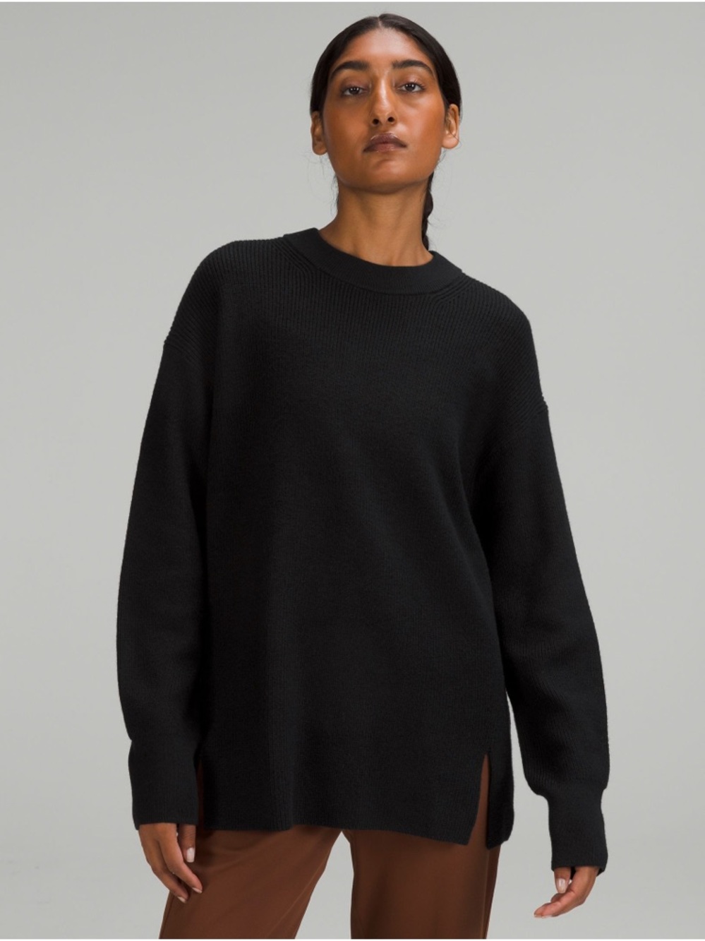 Lululemon Merino Wool-Blend Rib Crew Neck Sweater